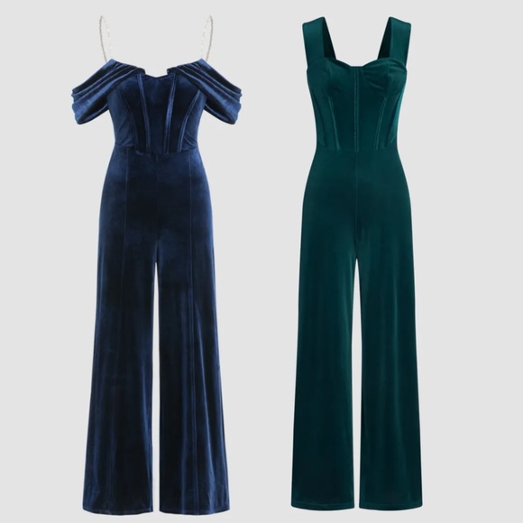 Cider Pants & Jumpsuits Nwt Cider Bundle Of 2 Velvet Corset Style